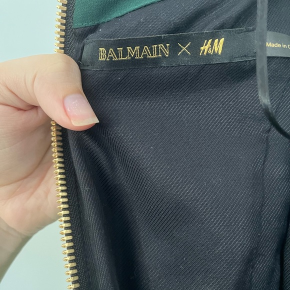 Gorgeous Balmain x HM green sequin dress size 4 - Picture 4 of 5